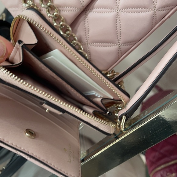 Kate Spade natalia small flap crossbody & SMALL ZIPAROUND WALLET - Picture 7 of 16